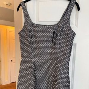 Theory Trekana LN Circuit Knit Grey Size 6 Dress